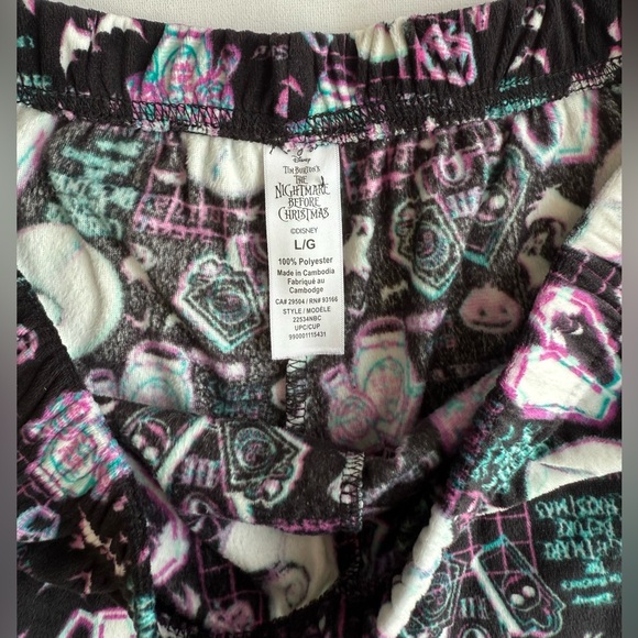 🆕 Nightmare Before Christmas Women’s Pajama Bottons Black, Blue and Purple NWOT - Picture 7 of 9